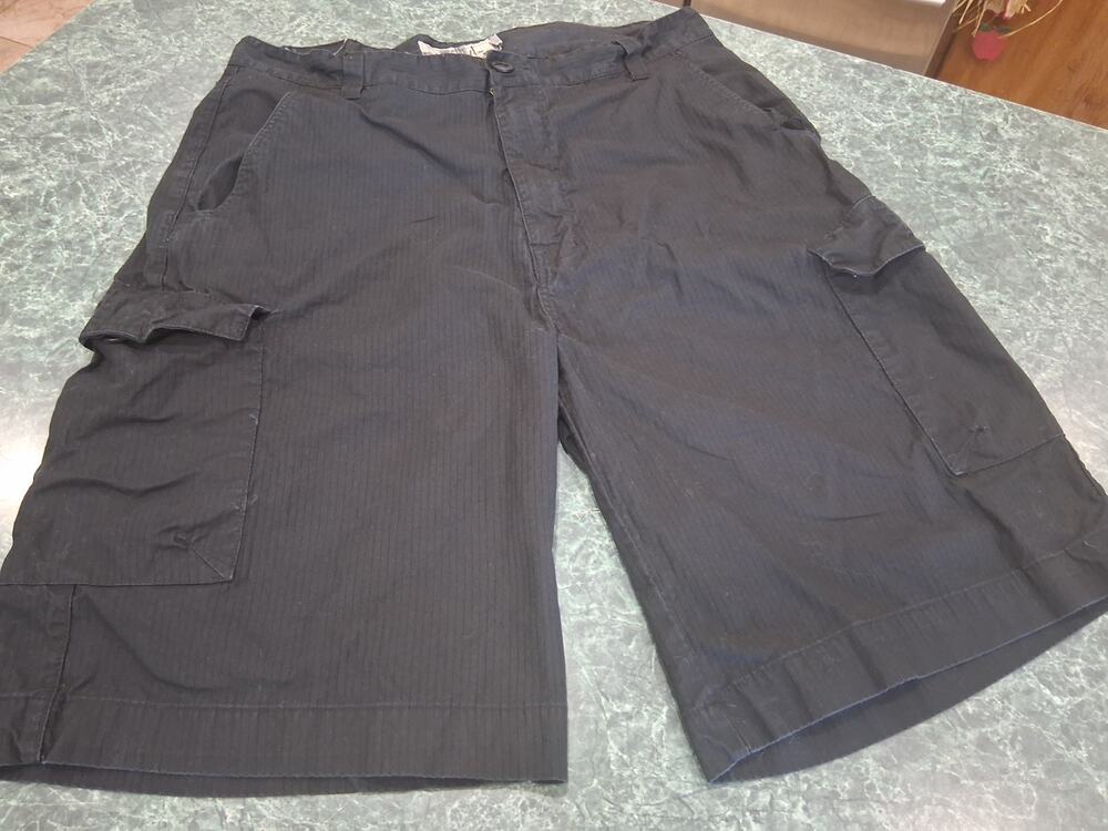 Vintage 90s Gotcha Baggy Black Stripe Cargo Shorts Mens 36 Grunge Skater Street